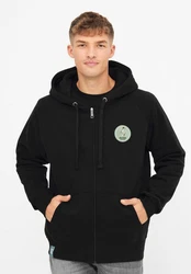 Derbe Sweatjacke Sturmmöwe Schwarz/Grün/Mintgrün/Hellblau