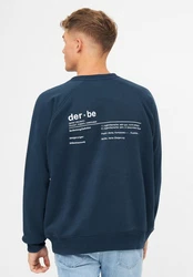 Derbe Sweatshirt Bedeutung Rückenprint Dunkelblau/Blau/Hellblau