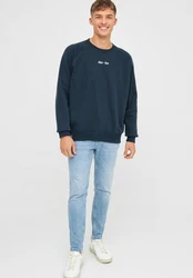 Derbe Sweatshirt Bedeutung Rückenprint Dunkelblau/Blau/Hellblau