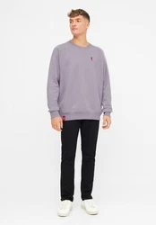 Derbe Sweatshirt Surround Basic Kippes Basic Lila/Rosa/Grau
