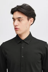 Casual Friday Langarmhemd CFArthur Schwarz/Dunkelgrau