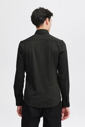 Casual Friday Langarmhemd CFArthur Schwarz/Dunkelgrau