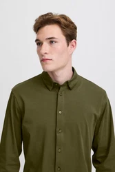 Casual Friday Langarmhemd CFArthur Dunkelgrün/Khaki/Grün