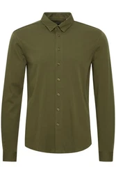Casual Friday Langarmhemd CFArthur Dunkelgrün/Khaki/Grün