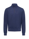 Gant Sweatshirt SACKER RIB HALF ZIP Dunkelblau/Blau