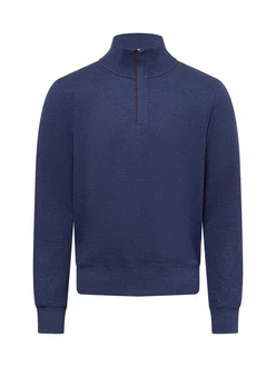 Gant Sweatshirt SACKER RIB HALF ZIP Dunkel Jeansblau Melan Gant Sweatshirt SACKER RIB HALF ZIP Dunkel Jeansblau Melan