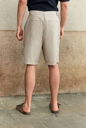 Next Chinoshorts aus Popeline Khaki/Beige