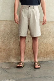 Chinoshorts Lockere Chino-Shorts aus Popeline (1-tlg)