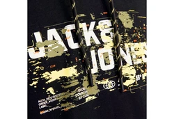 Jack & Jones Kapuzensweatshirt JCOOUTDOOR LOGO SWEAT HOOD SN oliv/orange/schwarz/wei