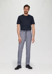 s.Oliver BLACK LABEL Kurzarmshirt Slim Fit Dunkelblau/Grau/Dunkelgrau