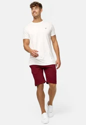 Indicode Herren Sweatshorts Aldrich Dunkelrot/Bordeaux