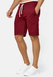 Indicode Herren Sweatshorts Aldrich Dunkelrot/Bordeaux