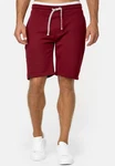 Indicode Herren Sweatshorts Aldrich Dunkelrot/Bordeaux