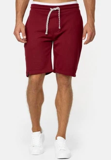 Indicode Herren Sweatshorts Aldrich Dunkelrot/Bordeaux