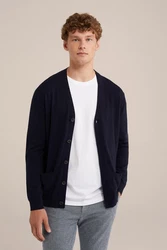 WE Fashion Cardigan Dunkelblau/Blau/Hellblau