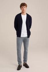 WE Fashion Cardigan Dunkelblau/Blau/Hellblau