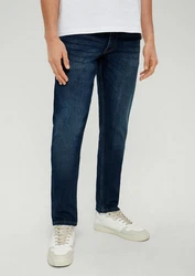 QS 5-Pocket Jeans Rick Slim Fit Blau/Dunkelblau