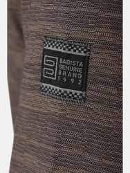 Babista Langarm-Poloshirt ALRENTI Khaki/Dunkelgrün/Grau/Braun