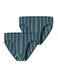 Schiesser Minislip 95/5 Essentials Türkis/Grün/Blau