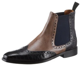 Martin 5 - vegetabil gegerbt Chelseaboots Budapester, Anzugschuh, Business Schuh mit feiner Lochung