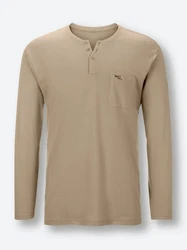 Witt Schlafanzug Schlafanzug-Shirt Khaki/Beige