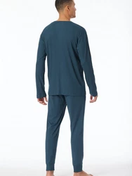 Schiesser Pyjama Modern Nightwear (2-teilig) Schlafanzug 