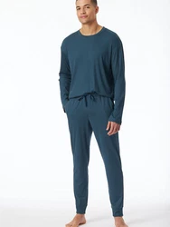 Schiesser Pyjama Modern Nightwear (2-teilig) Schlafanzug 
