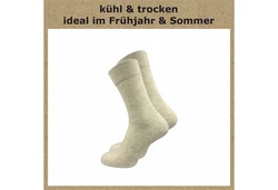 GAWILO Socken für Herren Khaki/Weiß/Beige