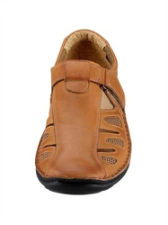 Witt Klettschuh Hausschuh Beige/Braun