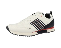 Pepe Jeans Dublin Young Sneaker Creme/Beige/Weiß/Rot