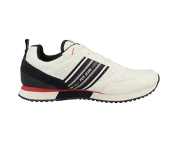 Pepe Jeans Dublin Young Sneaker Creme/Beige/Weiß/Rot