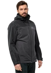 Jack Wolfskin 3-in-1 Funktionsjacke TAUBENBERG 3IN1 JKT M Dunkelgrau/Schwarz/Grau/Dunkelblau