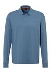 BOSS ORANGE Poloshirt Pe_interlock_long mit Polokragen Blau/Hellblau