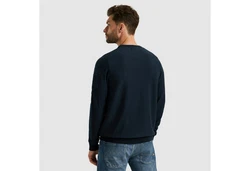 PME LEGEND Rundhalspullover American Classic Buckley Knit Dunkelblau