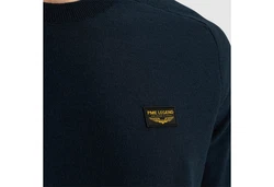PME LEGEND Rundhalspullover American Classic Buckley Knit Dunkelblau