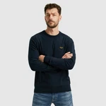 PME LEGEND Rundhalspullover American Classic Buckley Knit Dunkelblau