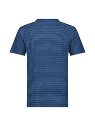 LERROS Henleyshirt Serafino-Shirt Dunkelblau/Blau
