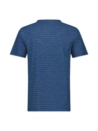 Henleyshirt Herren Serafino-Shirt, gestreift