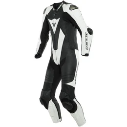 Motorradkombi Laguna Seca 5 1 tlg. Perf. Lederkombi schwarz / weiss 25