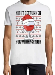 Youth Designz Print-Shirt Nicht Betrunken nur Weihnachtlich Herren T-Shirt 