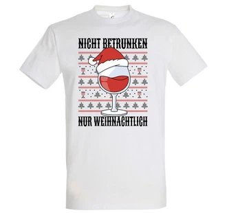 Youth Designz Print-Shirt Nicht Betrunken nur Weihnachtlich Herren T-Shirt Youth Designz Print-Shirt Nicht Betrunken nur Weihnachtlich Herren T-Shirt