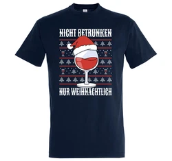 Youth Designz Print-Shirt Nicht Betrunken nur Weihnachtlich Herren T-Shirt 