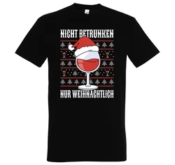 Youth Designz Print-Shirt Nicht Betrunken nur Weihnachtlich Herren T-Shirt Silber/Rot/Schwarz/Orange/Lila/Creme