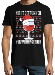 Youth Designz Print-Shirt Nicht Betrunken nur Weihnachtlich Herren T-Shirt Silber/Rot/Schwarz/Orange/Lila/Creme