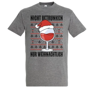 Youth Designz Print-Shirt Nicht Betrunken nur Weihnachtlich Herren T-Shirt Youth Designz Print-Shirt Nicht Betrunken nur Weihnachtlich Herren T-Shirt