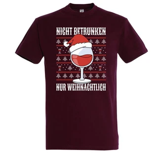 Youth Designz Print-Shirt Nicht Betrunken nur Weihnachtlich Herren T-Shirt Youth Designz Print-Shirt Nicht Betrunken nur Weihnachtlich Herren T-Shirt