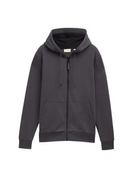 TOM TAILOR Jacke und Shirt Tarmac Grau
