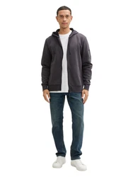 TOM TAILOR Jacke und Shirt Tarmac Grau