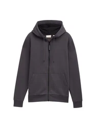 TOM TAILOR Jacke und Shirt Tarmac Grau