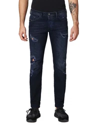 Diesel Slim-fit Jeans Belther Herren Dunkelblau/Blau/Lila